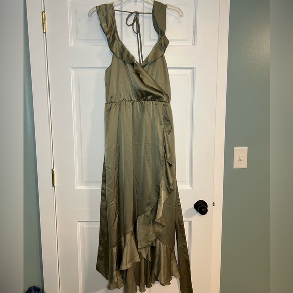 Show Me Your MuMu Samantha Ruffle Wrap Dress - Picture 1 of 4